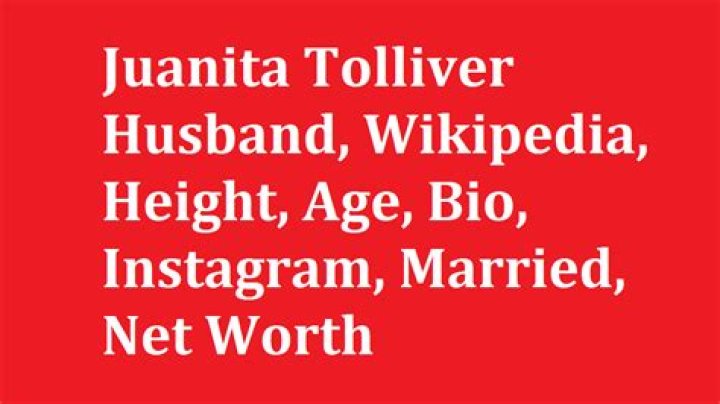 
Juanita Tolliver Height, Weight, Net Worth, Age, Birthday, Wikipedia, Who, Nationality, Biography 